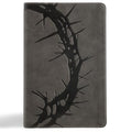 NASB Large Print Personal Size Reference Bible, Charcoal Leathertouch, Indexed - Imitation Leather