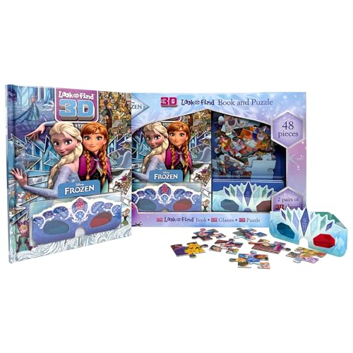Disney Frozen: 3D Look and Find Book and Puzzle - Hardcover
