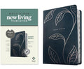 NLT Personal Size Giant Print Bible, Filament Enabled (Leatherlike, Navy Vines, Indexed, Red Letter) - Imitation Leather