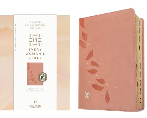 NLT Every Woman's Bible, Filament Enabled (Leatherlike, Pink Petals, Indexed, Red Letter) - Imitation Leather