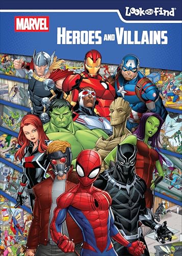 Marvel Heroes and Villains: Look and Find - Library Binding