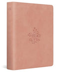 ESV Single Column Journaling Bible (Trutone, Blush Rose, Wildflower Design) - Imitation Leather