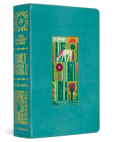 ESV the Biggest Story Holy Bible for Kids (Trutone, Teal, Waterfall Design) - Imitation Leather