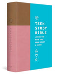 ESV Teen Study Bible (Trutone, Blush/Caramel) - Imitation Leather
