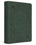 ESV Gracelaced Bible, Journaling Edition (Artwork by Ruth Chou Simons) (Trutone, Quiet Forest) - Imitation Leather