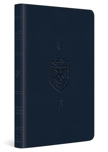 ESV Holy Bible for Kids (Trutone, Dark Blue, Lion of Judah Design) - Imitation Leather