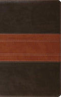 ESV Giant Print Personal Size Bible, Red Letter, Thumb Indexed (Trutone, Forest/Tan, Trail Design) - Imitation Leather