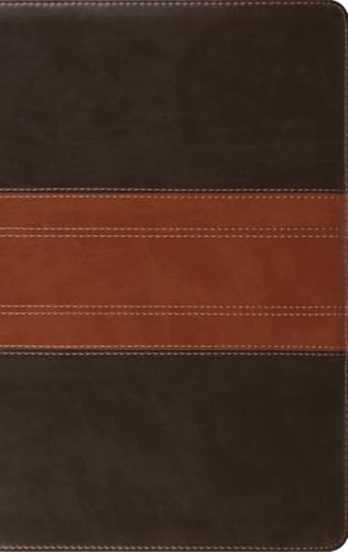 ESV Giant Print Personal Size Bible, Red Letter, Thumb Indexed (Trutone, Forest/Tan, Trail Design) - Imitation Leather