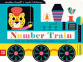 Number Train: Fold Out, Lift-The-Flaps, and Climb on Board! - Board Books