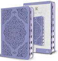 KJV Holy Bible, Large Print Medium Format, Lavender Faux Leather W/Thumb Index and Ribbon Marker, Red Letter - Bonded Leather